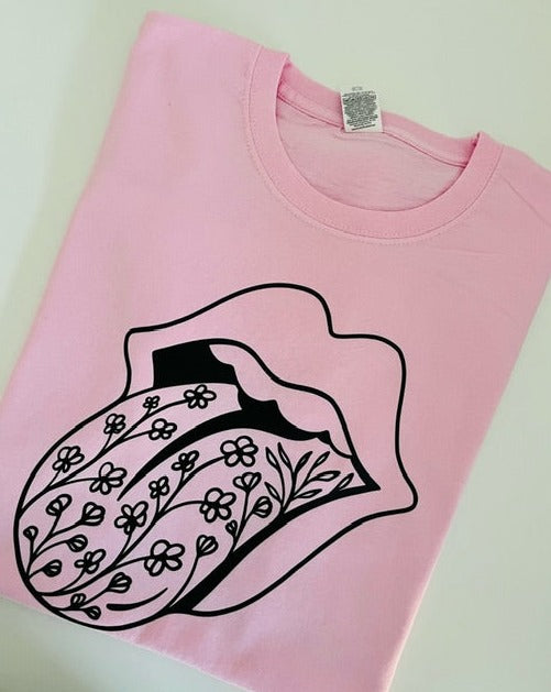Floral Tongue T-Shirt/Sweatshirt